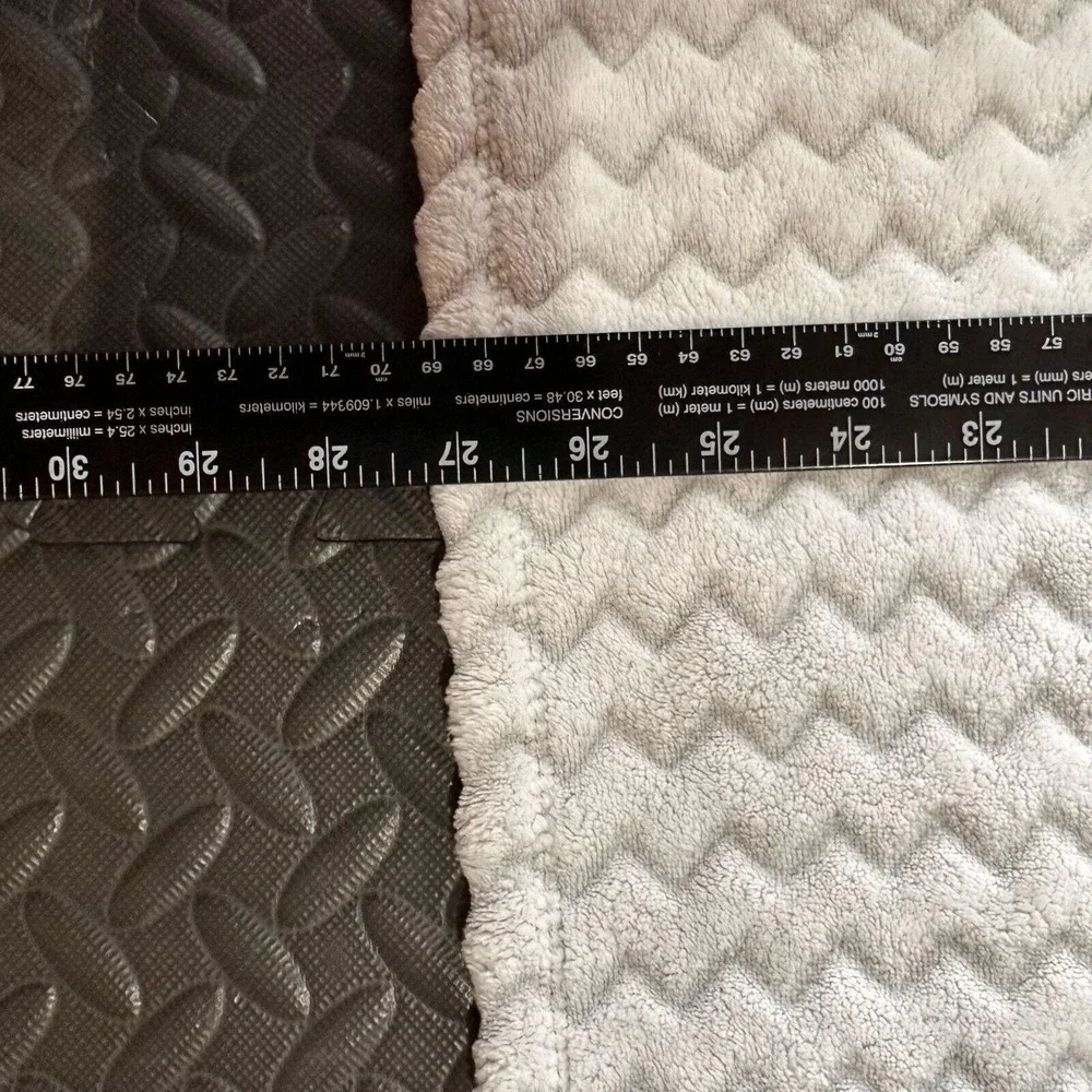 Cloud Island Security Lovey Gray Zigzag‎ Baby Blanket 40